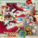 Digital Scrapbook Page - Cookie Time